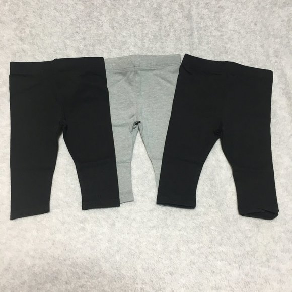 Cat & Jack Other - Baby Cat and Jack 0-3 months 3 pack Pull On Pants Black Gray